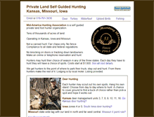 Tablet Screenshot of midwesthunt.com